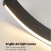 Nordic Chandelier Black - Bright LED Light Source