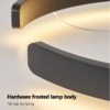 Nordic Chandelier Black - Hardware frosted lamp body
